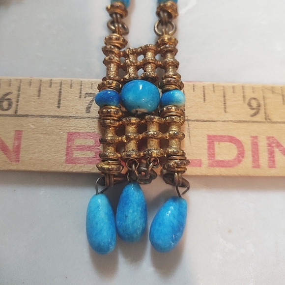 Egyptian Replica Pharaonic Luxor Necklace | Vintage Wesekh | Egypt - Picture 6 of 11